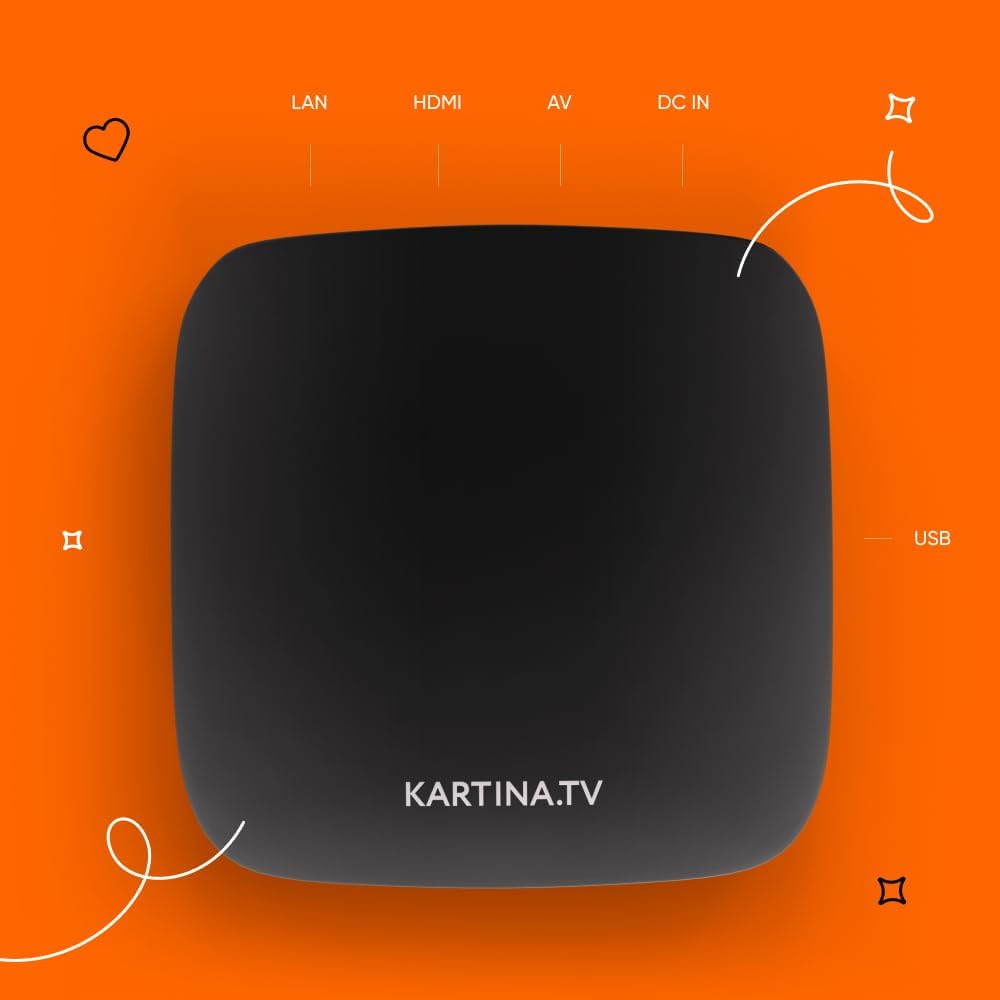 Kartina Eva IPTV Receiver von DuneHD mit Bluetooth-Fernbedienung. 4K, WiFi, USB, Micro SD, Android T