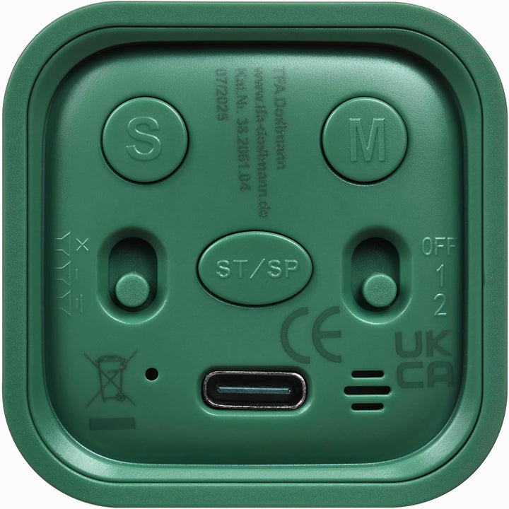 TFA Dostmann Pomodoro Timer Mini Cube Würfeltimer, 38.2061, Küchentimer, zum Backen oder Lernen, für