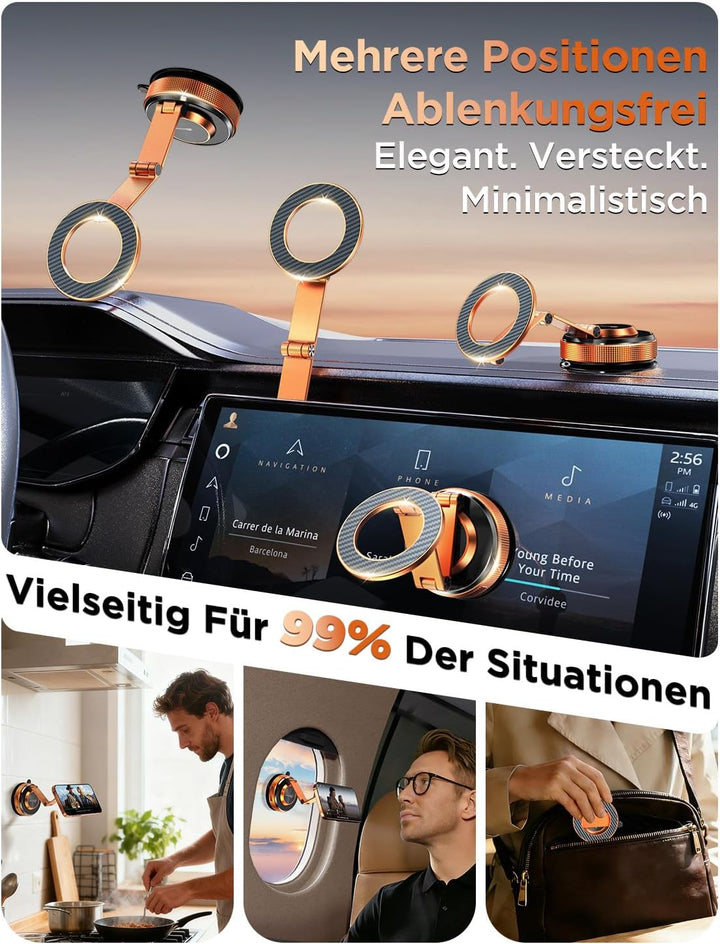 Handyhalterung Auto Magnetisch - Vmag S3 Handyhalterung Magnet 2026 mit Metall Dual Fold Arm &amp; Erwei