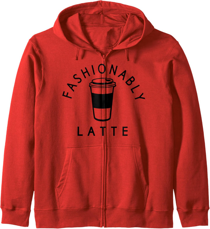 Trendy Fashionably Latte Kapuzenjacke