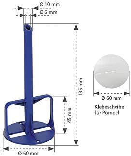 PRIMO P001 Leitungsträger mit Klebescheibe, Blau