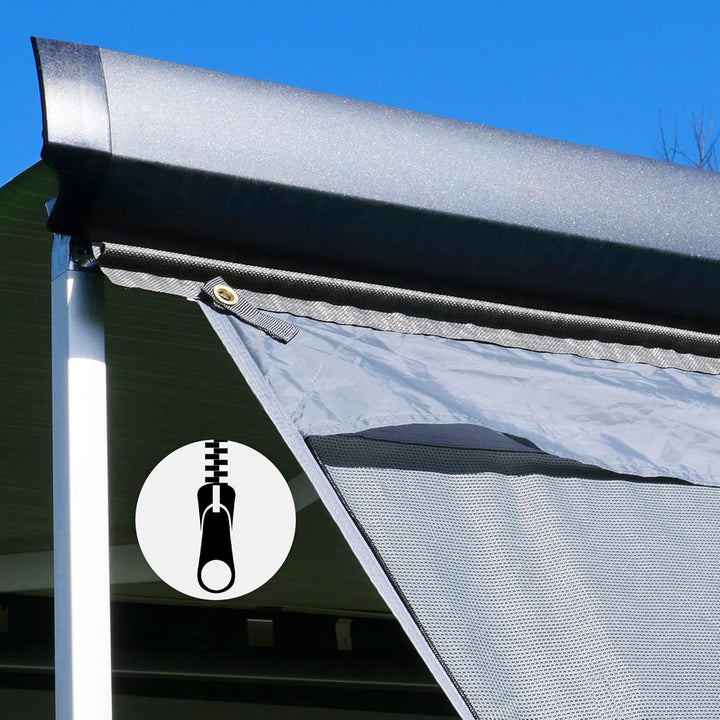 your GEAR Sun &amp; Rain Blocker - Markisenvorderwand oder Seitenwände für Markise - div. Grössen - UPF