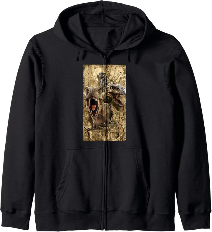 Jurassic World T-Rex Indominus Rex &amp; Raptor Kapuzenjacke