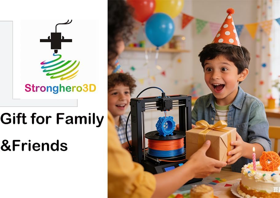Stronghero3D PLA 3D Drucker Filament 1.75mm PLA Silk Silver Forge PLA Black Genauigkeit +/- 0.05mm n