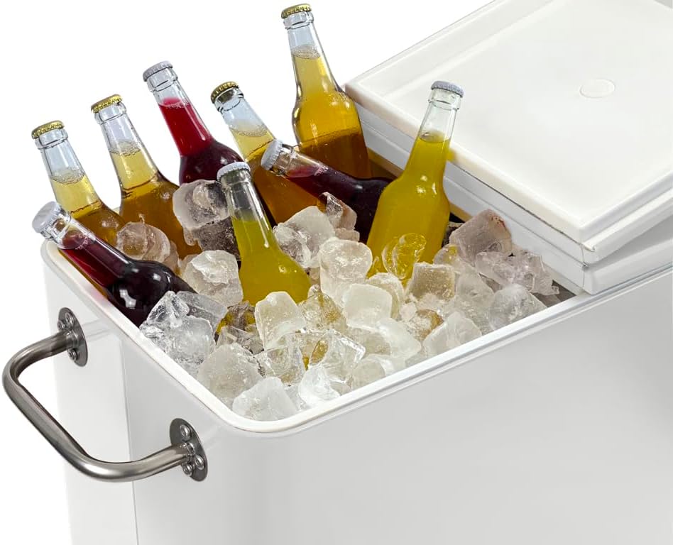 Kailua Cooler - Kühlbox, Kühlwagen, Getränkekühler Weiss, Weiss