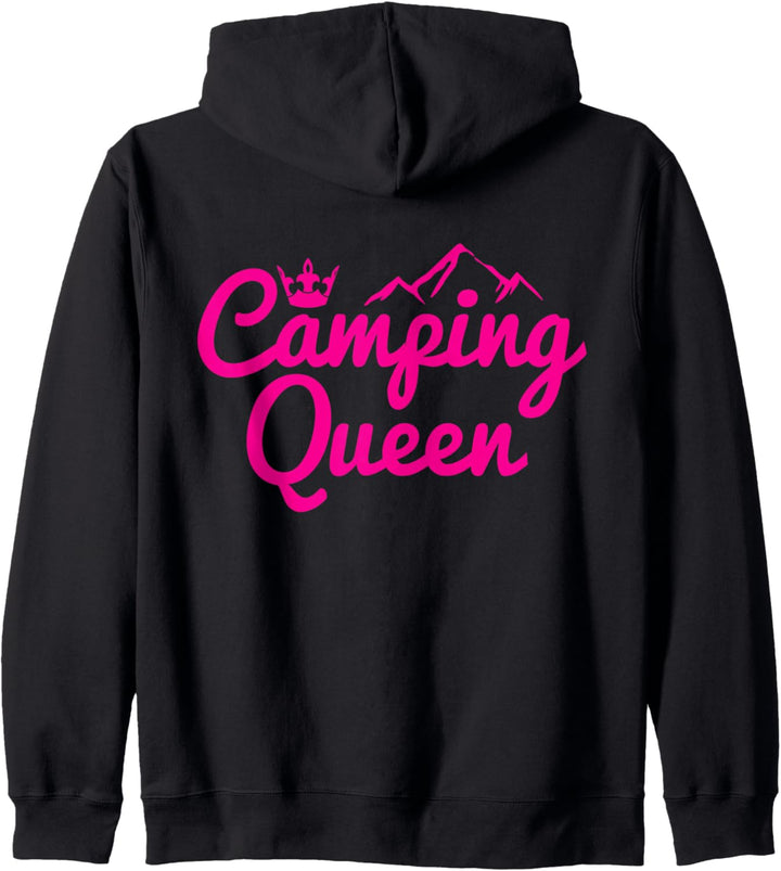 Camping Queen Krone Berge Wohnmobil Zelt Königin Kapuzenjacke