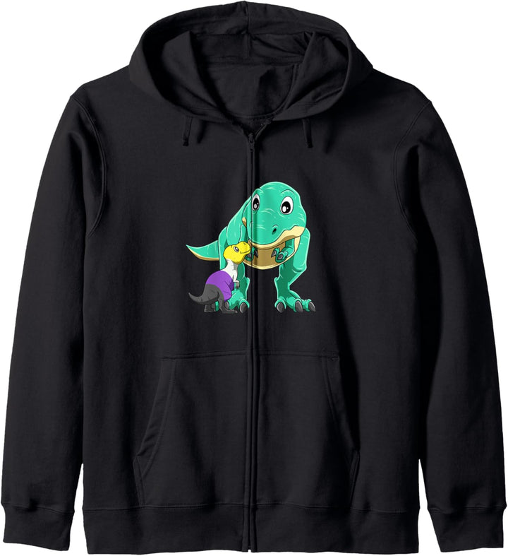 Nicht binärer Stolz T-Rex Mamasaurus Kapuzenjacke
