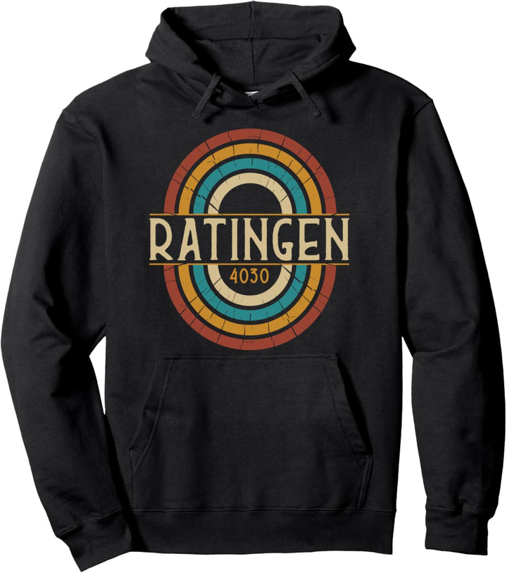 Vintage 4030 Ratingen Retro Alte Postleitzahl Pullover Hoodie
