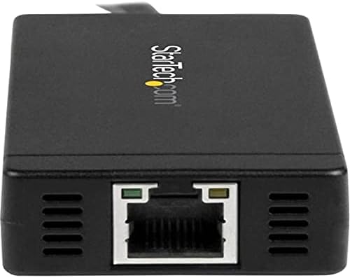 StarTech.com 3 Port USB 3.0 Hub mit USB-C und Gigabit Ethernet - inklusive Netzteil - USB C Hub - US