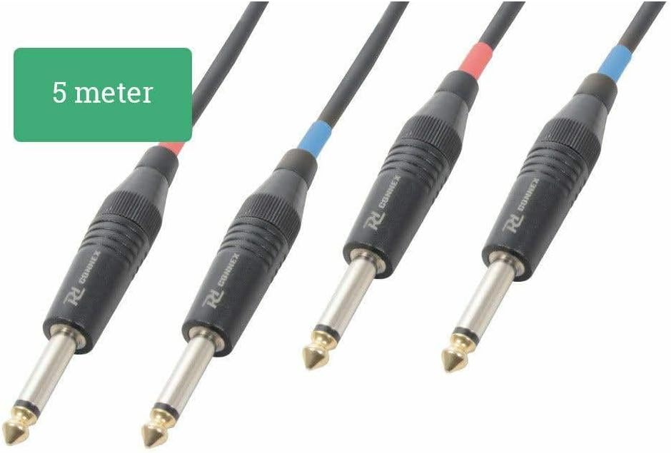 PD Connex Kabel 2x 6,3 Mono - 2x 6,3 mono 5,0 m