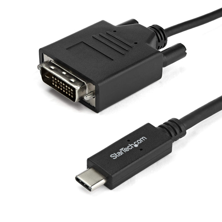 StarTech.com USB-C auf DVI Adapterkabel - USB Typ-C auf DVI Konverter / Adapter - 1m - 1920x1200, 1m