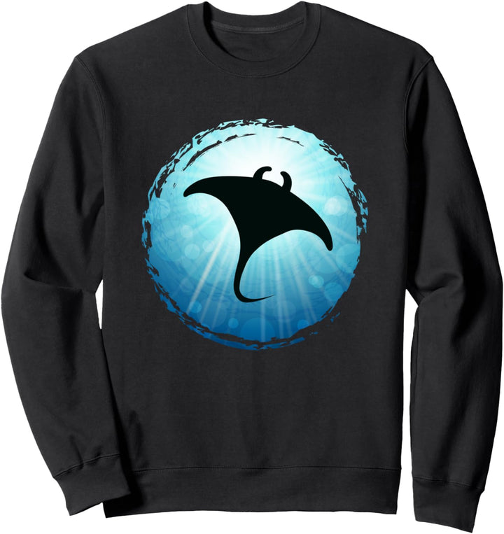 Manta Ray Ocean Tauchen, Freitauchen Sweatshirt