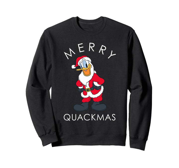 Disney Santa Donald Duck Merry Quackmas Holiday Sweatshirt