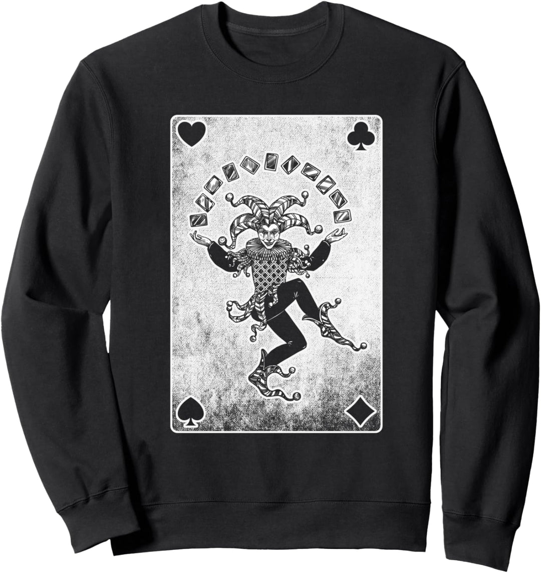 Cooles &amp; Lustiges JOKER Karte Spielkarten Joker Sweatshirt