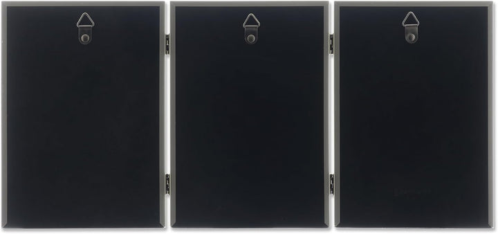 Lawrence Frames Dreifach-Bilderrahmen mit Scharnier, Messing, 12,7 x 17,8 cm, mit Perlenrand Goldfar