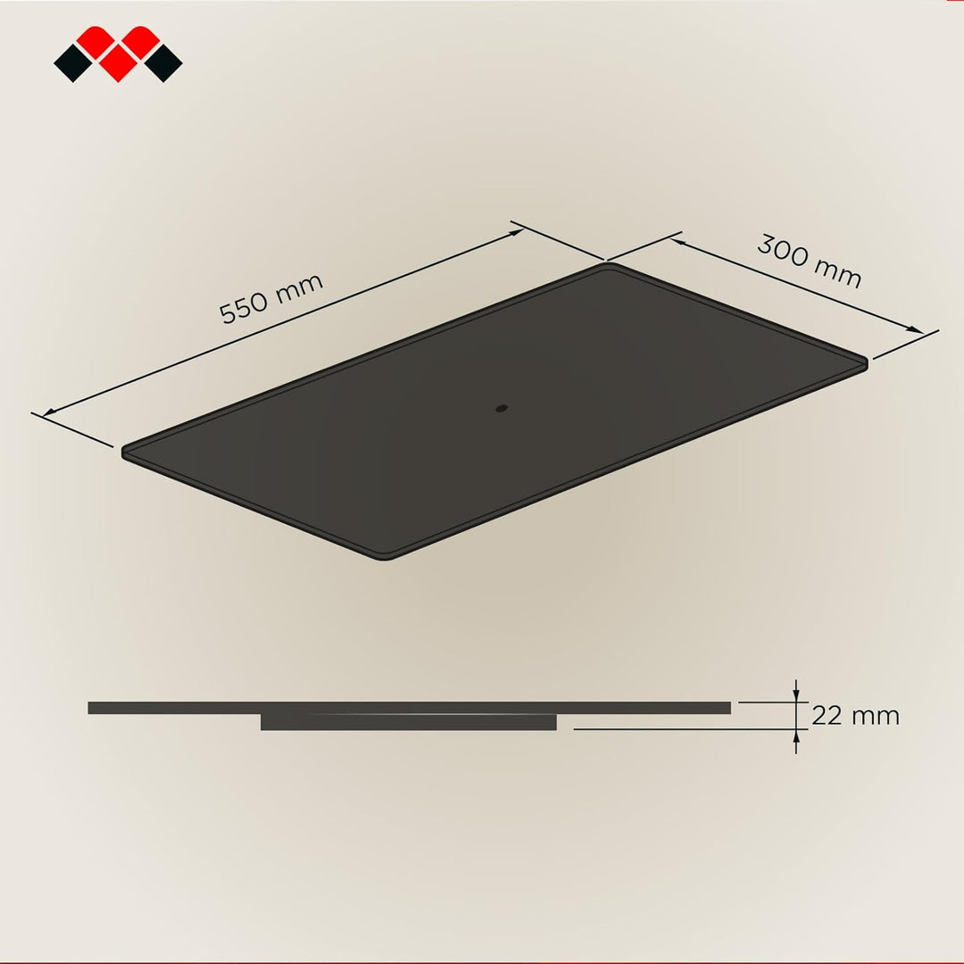 Meliconi Rotobase Elite M, Drehteller für Monitore und Fernseher, um 360° Drehbarer Standfuss, Belas
