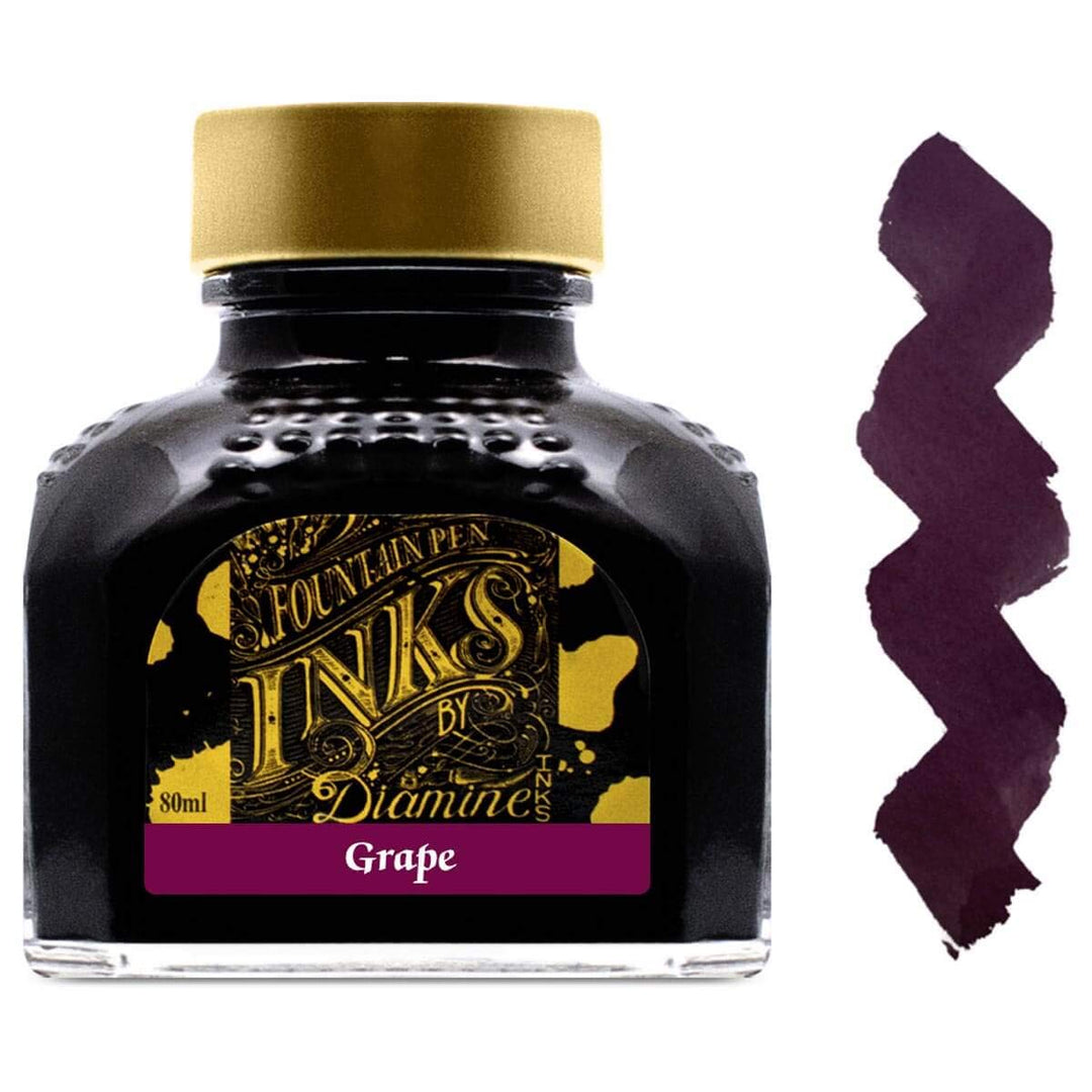 Diamine Ink,Grape,Violett,Lila,Viola Tinte im Tintenglas,80 ml