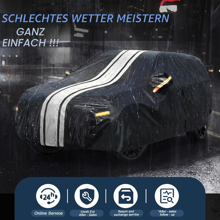 Autoabdeckung Wasserdicht Atmungsaktiv Passend für Renault Duster 2010-2026, Vollgarage Autoplane fü