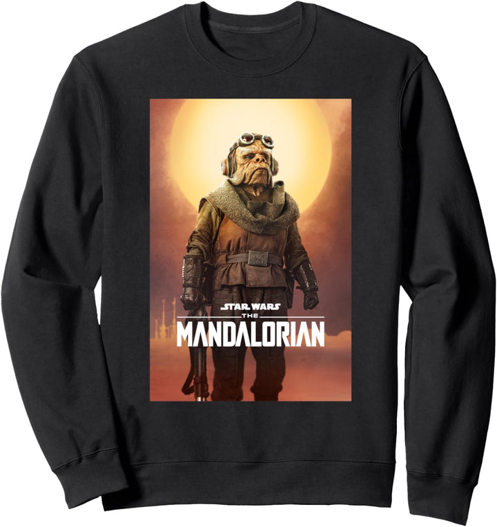 Star Wars The Mandalorian Kuiil Character Poster Sweatshirt