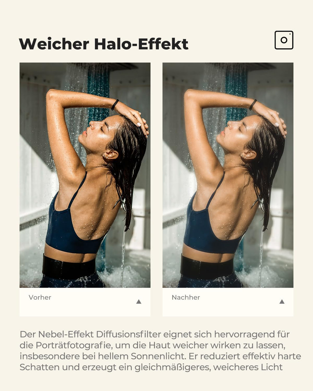 K&amp;F Concept Nano-X Serie Nebel-Effekt Diffusionsfilter 67mm Mist Filter für Landschafts- und Porträt