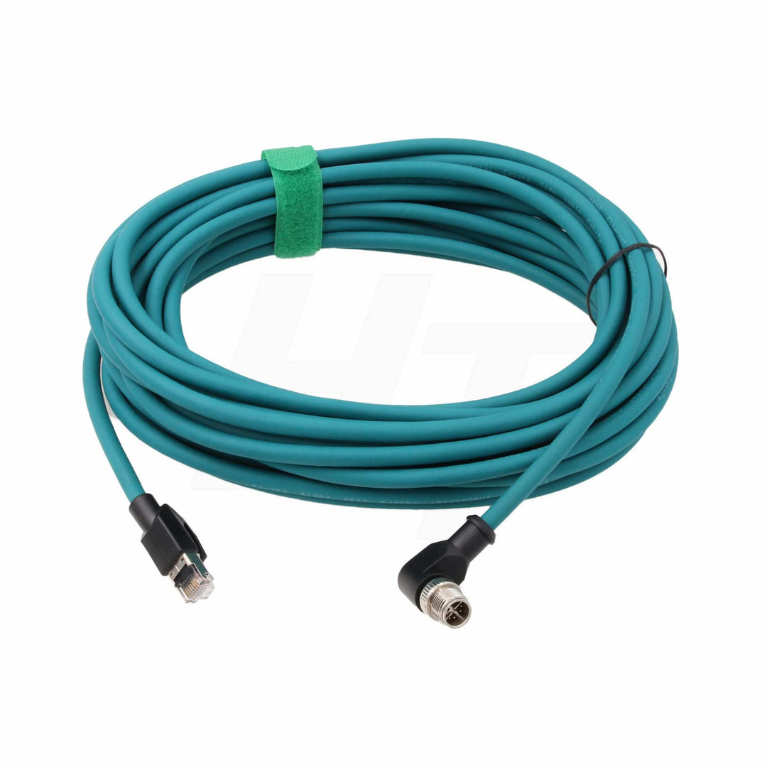 Netzwerkkabel für Basler Cognex Sensor M12 8-polig X-Code RJ45, Cat7e Ethernet-Kabel, geschirmt, hoc