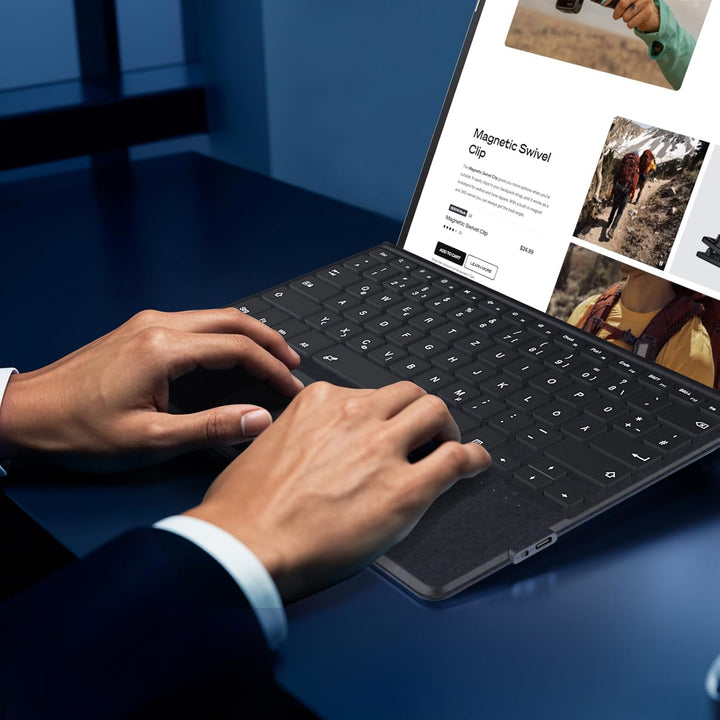 MoKo Deutsche Tastatur für Microsoft Surface Pro 11/10/9/8/X, QWERTZ Layout Kabellose Bluetooth Typ