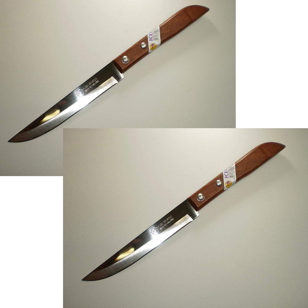 2er Set KIWI Edelstahlmesser Holzgriff 