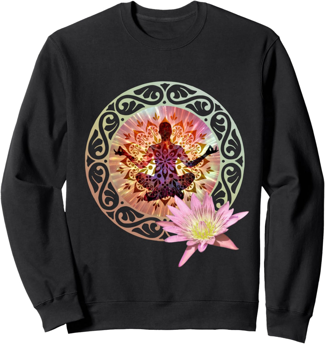 Buddha Meditation Yoga Mode Kleidung Oberteil Outfit Sweatshirt