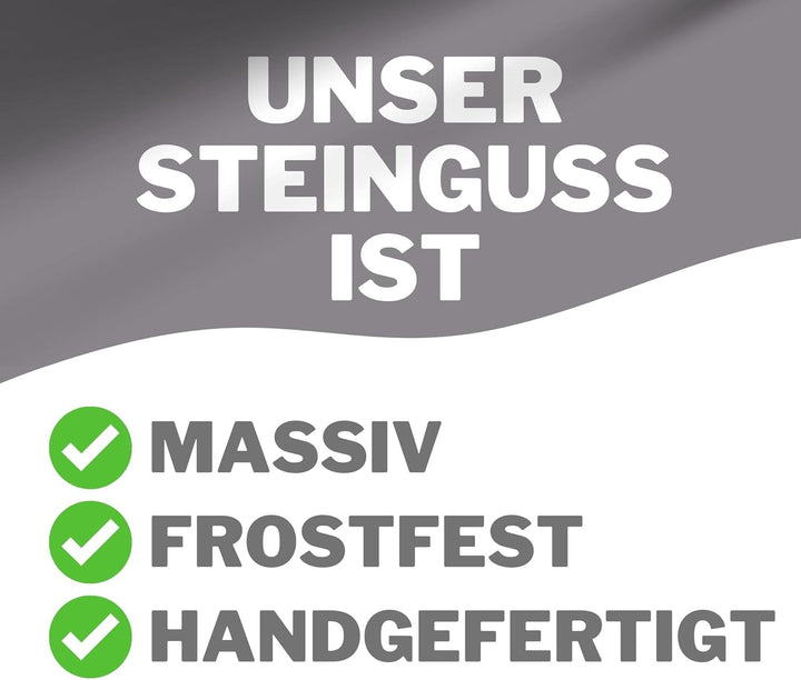 Radami Steinfigur Elfe Gartenfigur Figur Steinguss frostfest Dekofigur Gartendeko (Elfe Blatt), Elfe