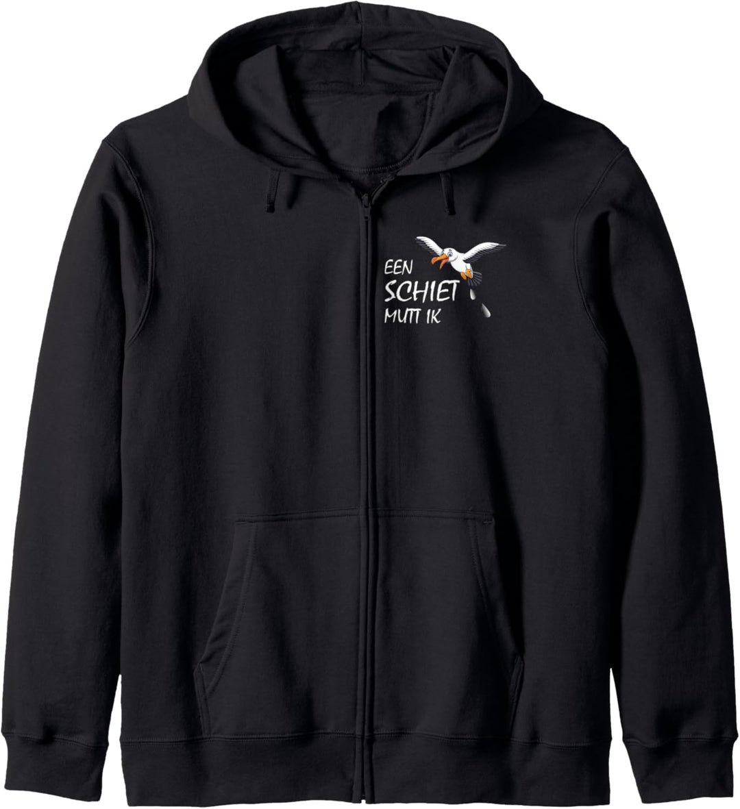Möwe, moin, een Schiet mutt ik, plattdeutsch norddeutsch Kapuzenjacke