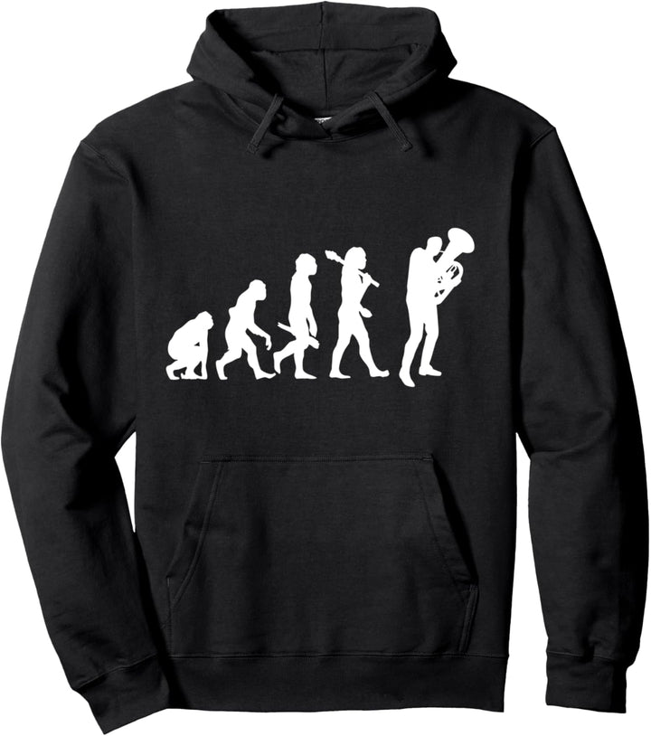 Die Evolution eines Tuba Spielers - Tubisten Pullover Hoodie