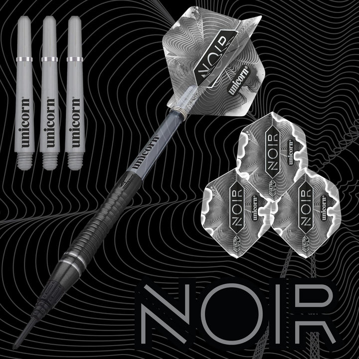 Unicorn Dart-Set | Gary The Flying Scotsman Anderson Noir Phase 6 | 18 g Schwarz, 18 g Schwarz