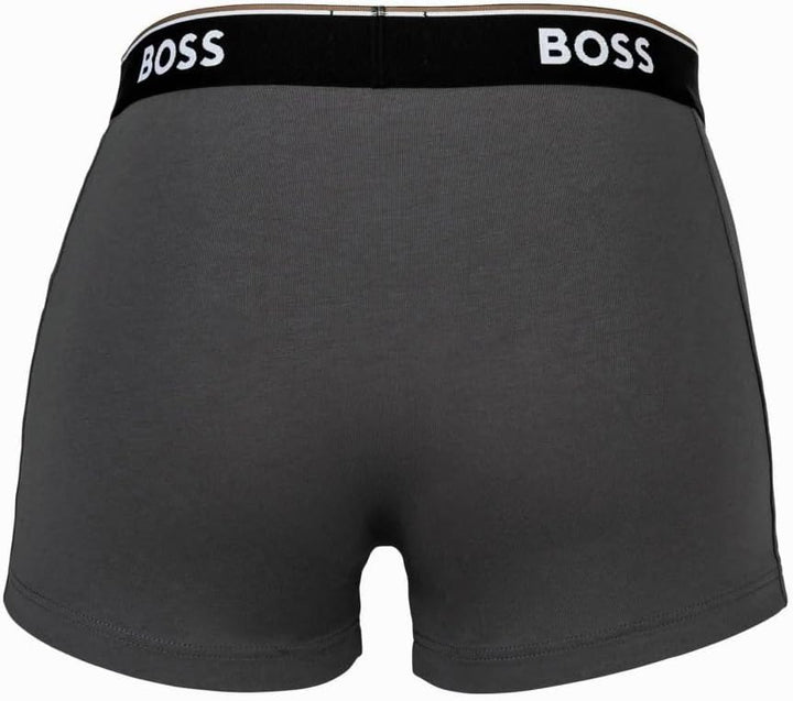 BOSS Herren Trunk 3P Power Dreier-Pack Boxershorts aus Stretch-Baumwolle mit Logos S Open Miscellane