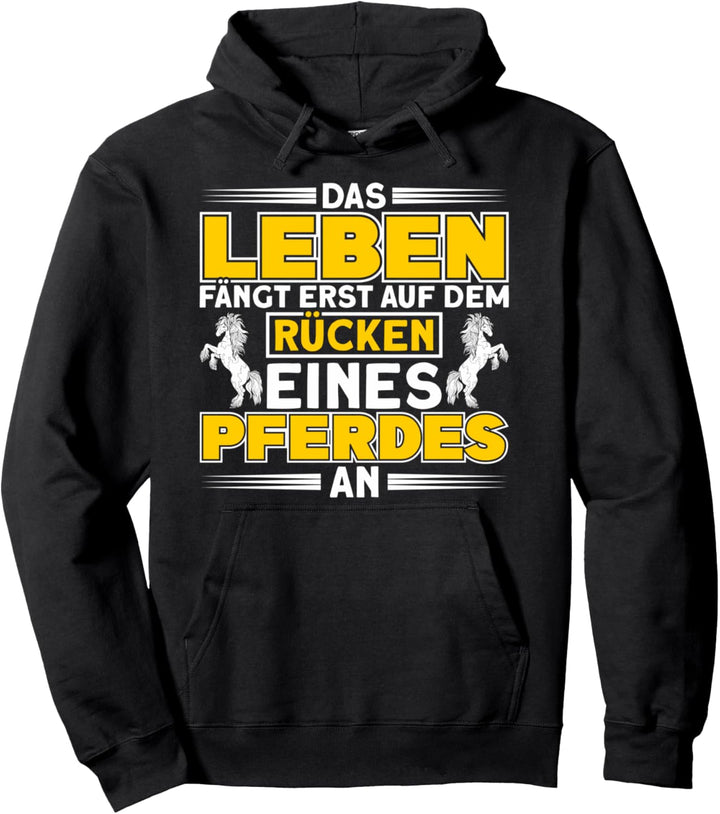 Voltigieren Das Leben Auf Dem Rücken Eines Pferdes Reiten Pullover Hoodie