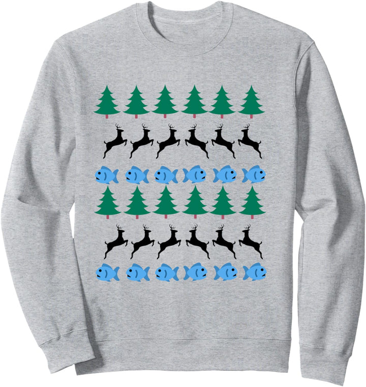ugly christmas sweater fischer fischen angeln karpfen Sweatshirt