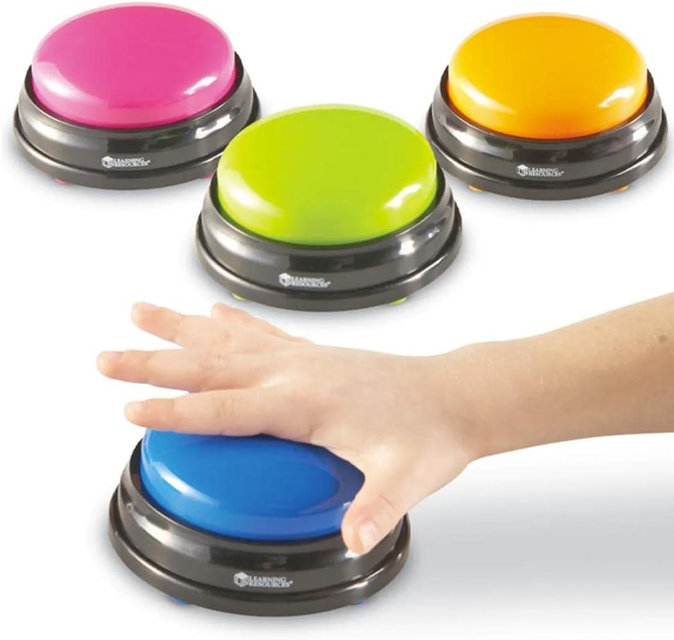 Learning Resources Buzzer, Set mit 12 Stück Satz mit 12 Stück, Satz mit 12 Stück