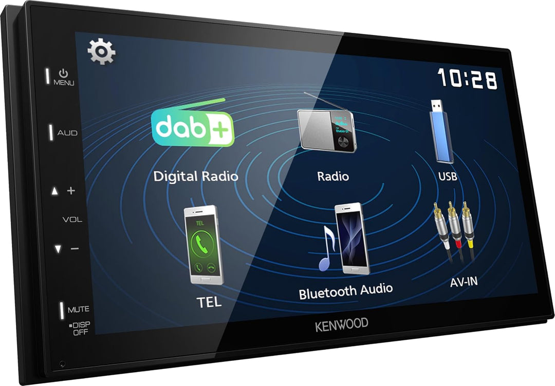 Kenwood DMX129DAB - 17,3 cm (6,8") Digital Media AV-Receiver mit Quick Boot &amp; Android USB-Mirroring