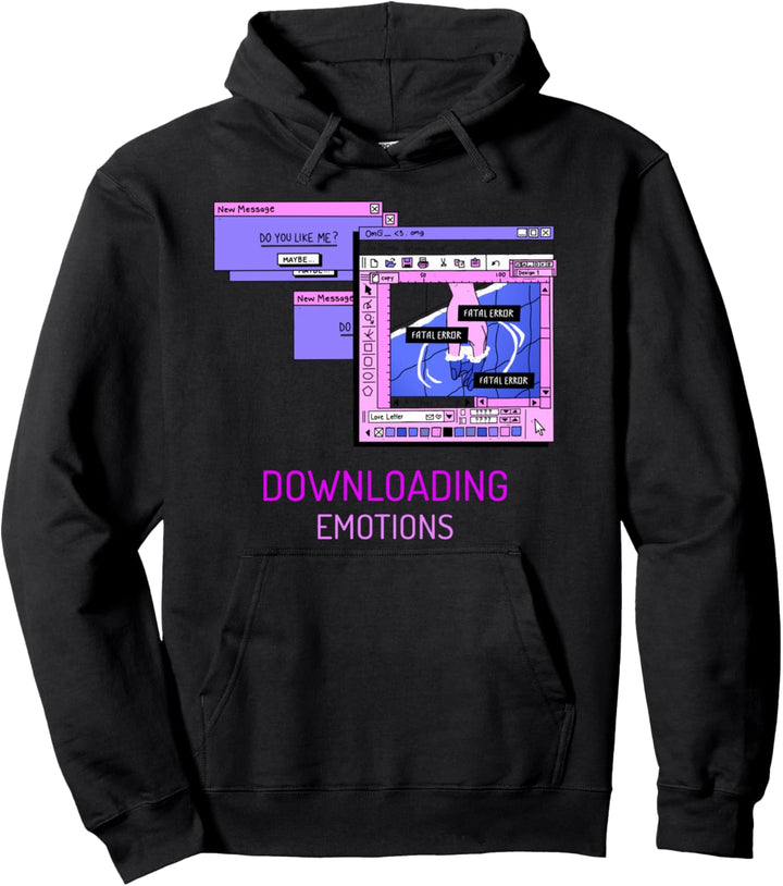 Japanese Aesthetic Vaporwave E-Girl Emotions Anime Manga Pullover Hoodie