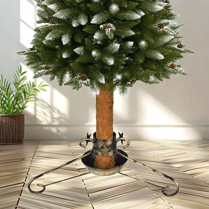 Weihnachtsbaumständer mit Wassertank – Handgefertigter Baumständer aus Metall – Weihnachtsbaumstände