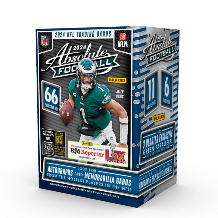2024 Panini Absolute Fussball NFL-Sammelkarten Blasterbox