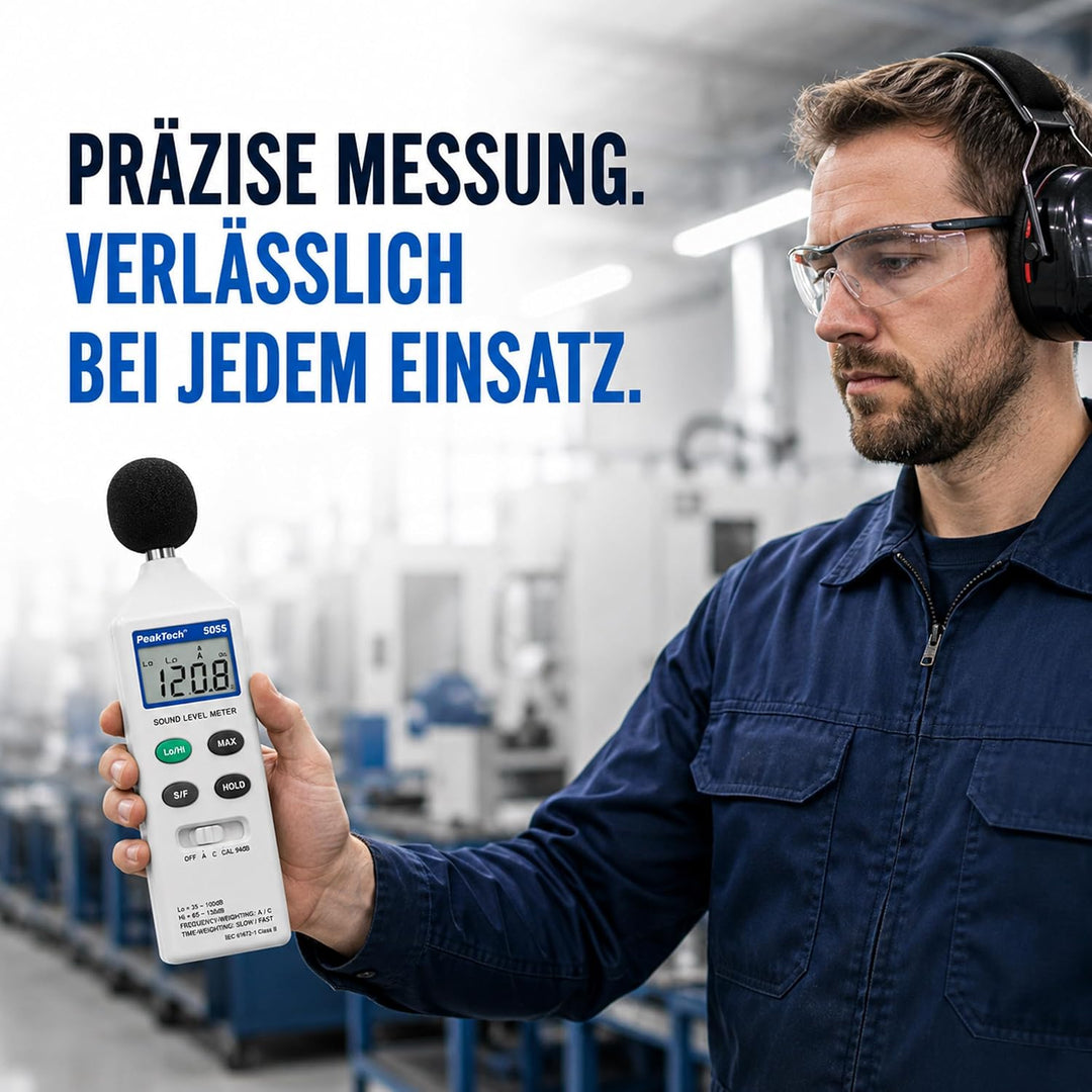 PeakTech Digital-Schallpegelmesser, 3 1/2-stellig