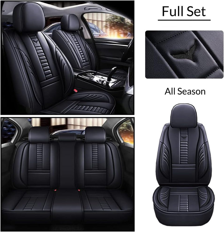 5-Sitzer Autositzbezug-Set, Vorne und Hinten Universal passend für Volkswagen CC 2000-2023 Kompatibe