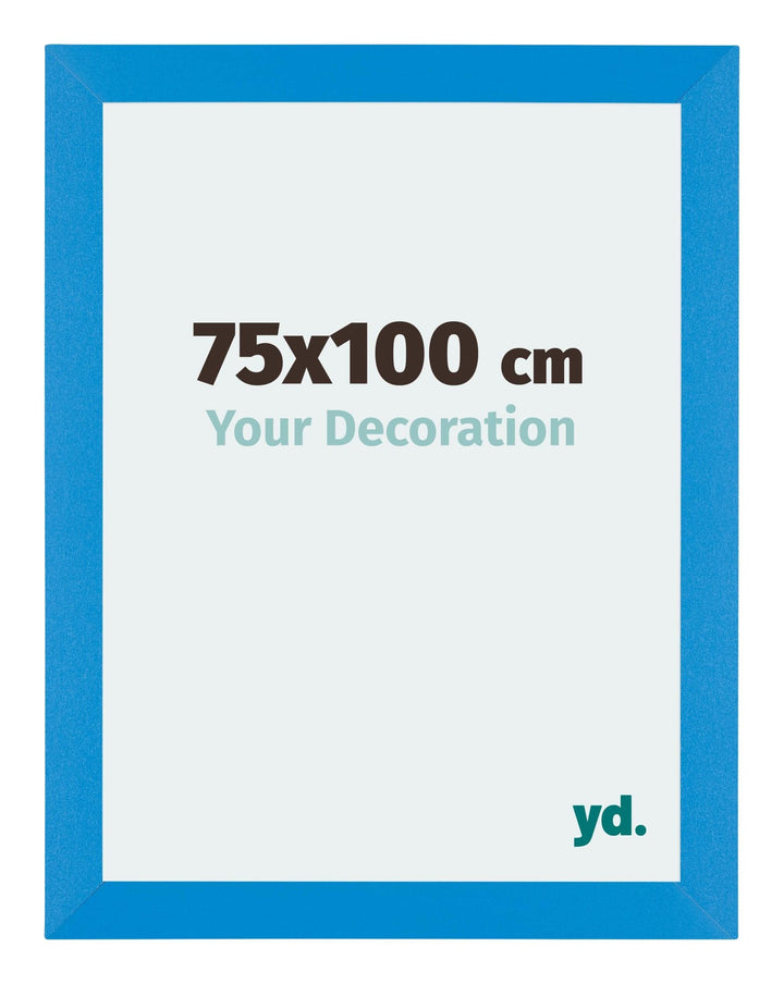 yd. Your Decoration - Bilderrahmen 75x100 cm - Hellblau - Billderrahmen aus MDF mit Acrylglas - Anti