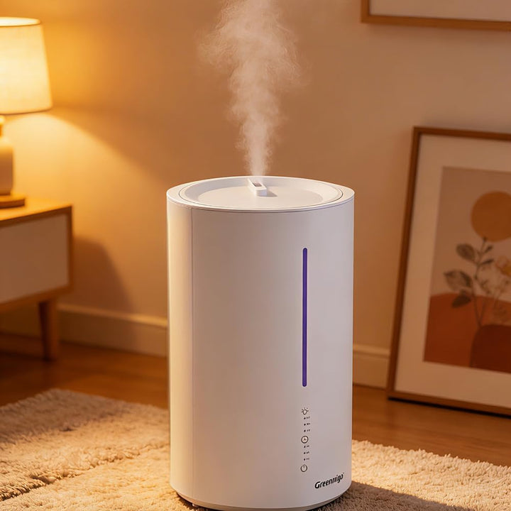 Luftbefeuchter Aroma Diffuser 3L mit Nachtlicht, Leiser Raumluftbefeuchter Ätherisches Öl Diffuser B