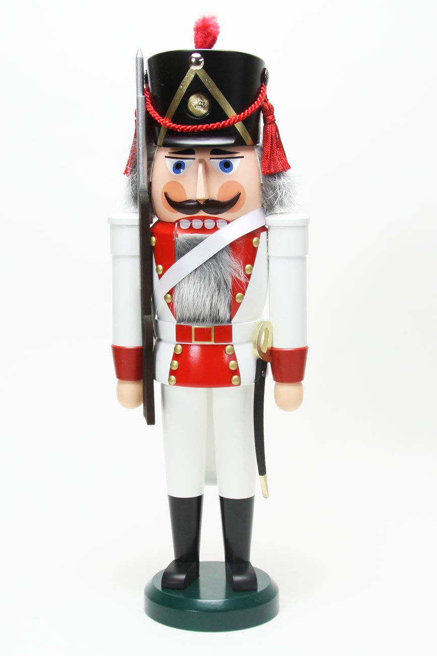 Seiffener Volkskunst Nussknacker Grenadier 39 cm Erzgebirgskunst Weihnachtsdeko Nussknacker Weihnach