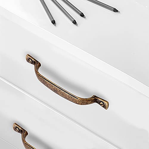 Emuca Griffe für Möbelstück, CC 96mm, Zamak, Bronze farbe, 20 Stück, CC 96 mm CC 96 mm Bronze Farbe,