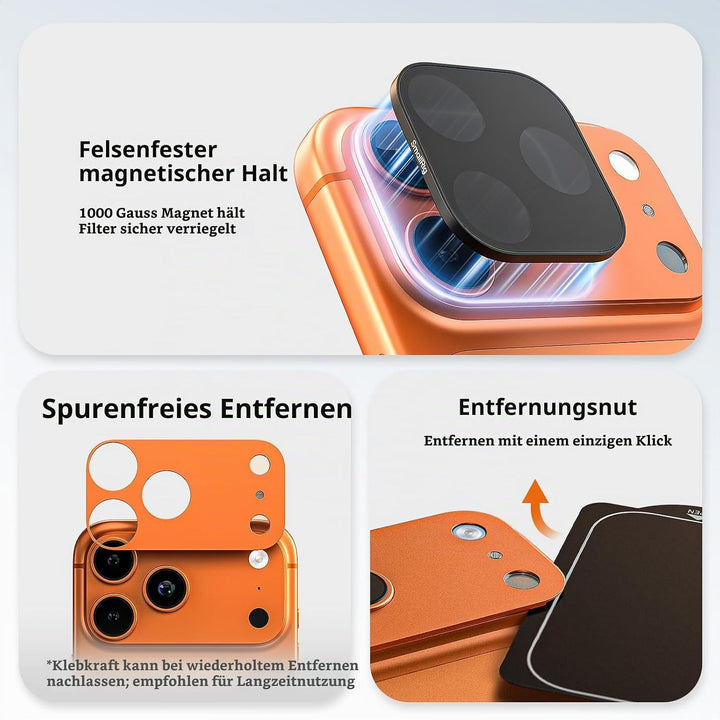 SMALLRIG Square ND &amp; Black Mist Filter Kit für iPhone 17 Pro, Magnetische Objektivfilter mit Basisha