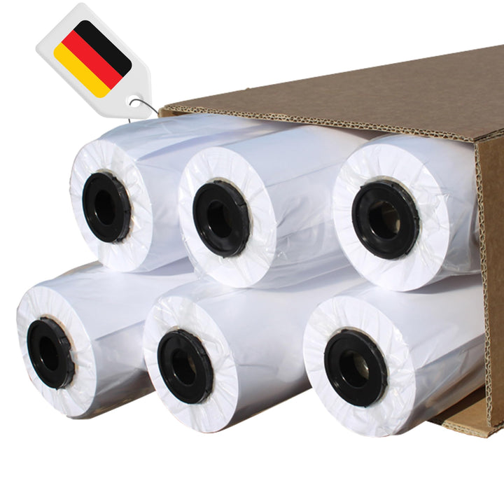CABRO 50610-50 Qualitäts-Plotterpapier, 61 cm, 6 Rollen, weiss