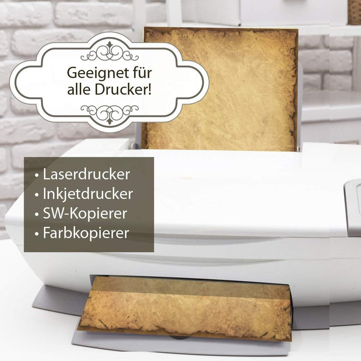Altes Briefpapier CASANOVA 500 Blatt Papier beidseitig A4 alt vintage retro Mittelalter antik nostal