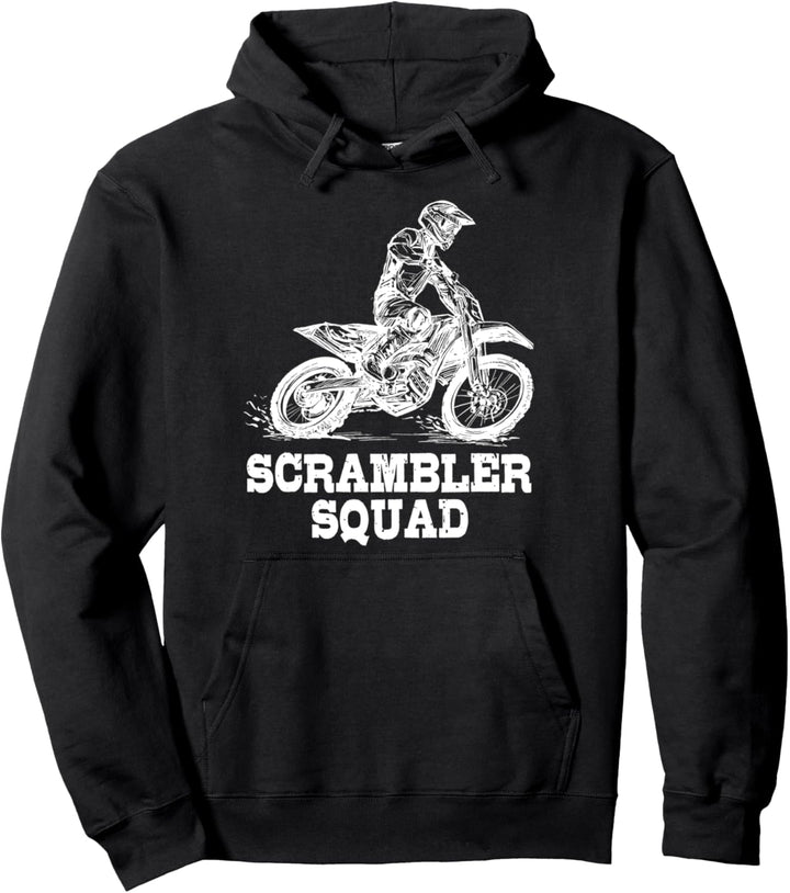 MX Motocross Biker Dirt Bike - Scrambler Squad Supercross Pullover Hoodie